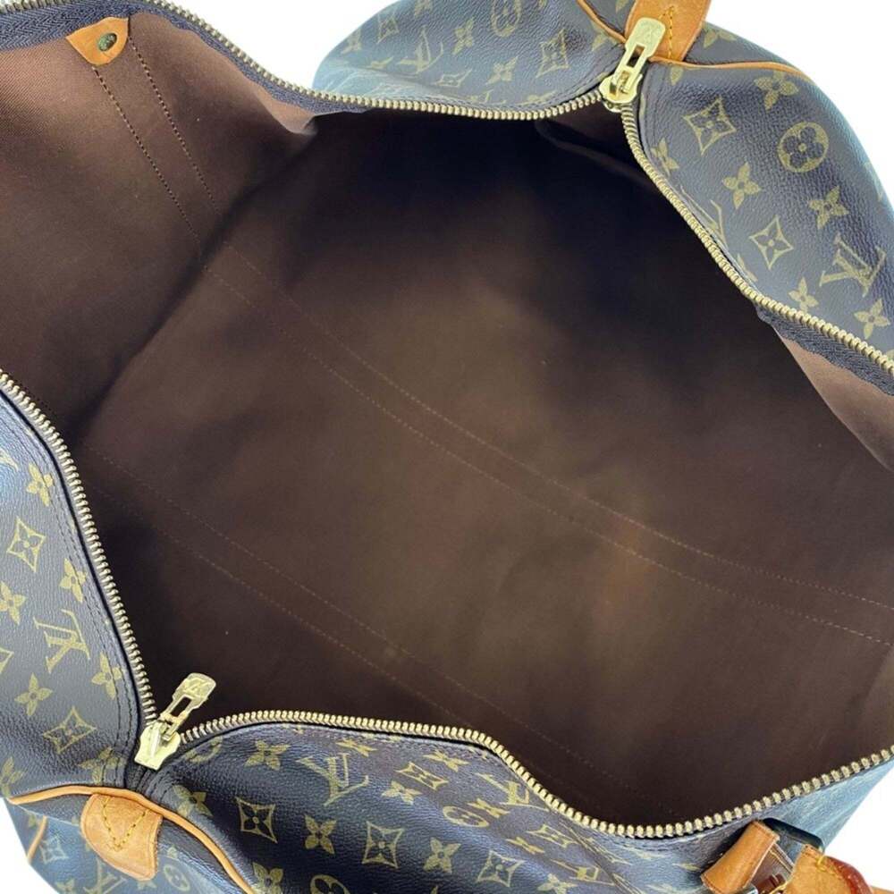 LOUIS VUITTON Authentic Brown Monogram Keepall 60 Boston Bag - Picture 14 of 14